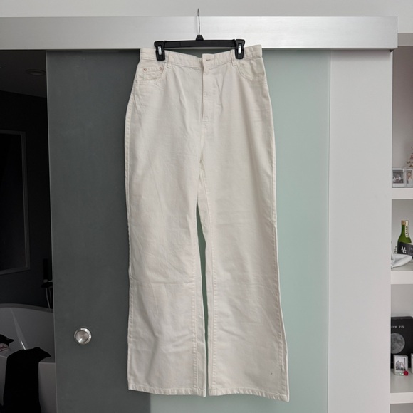 Bershka White Wide-Leg Jeans - Picture 1 of 3
